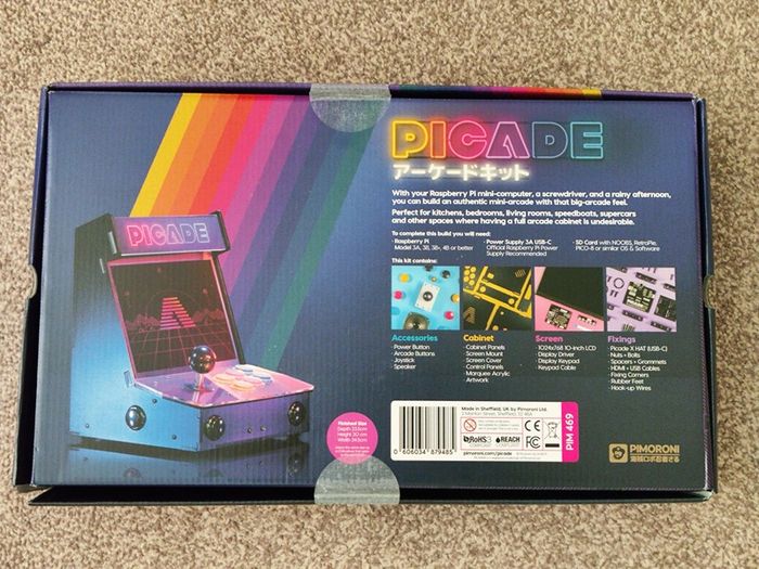 Pimoroni PiCade 10" Raspberry Pi Arcade Kit with Pico-8