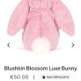 New JELLYCAT Blushkin Blossom LUXE Bunny Medium Image 3