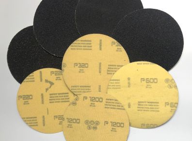 100pc 125mm Velcro Silicone Carbide Disc Pads Starter Pack Free Backer