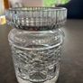 Vintage glass honey  / jam jar, lid with spoon Image 5