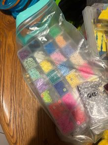 Lots of beads for making bracelets