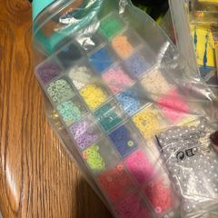 Lots of beads for making bracelets