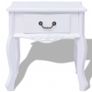 Bedside Cabinets 2 pcs MDF White Image 2