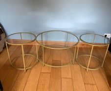 Visagle coffee table and 2 Visagle side tables