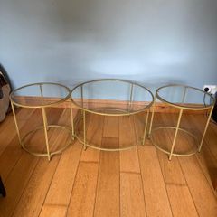 Visagle coffee table and 2 Visagle side tables