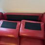 Red Leather Couch Image 7