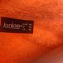 Janina neon orange zipped fleece jacket size UK20 EU48 Postage included Image 5