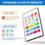 LED Lights Strips 5m/16.4ft, 4096 DIY Color Bason Color Changing led Strip Lights with 24 Key IR Remote, RGB SMD 5050 LED Strips with Timing Off, Mood Lights for Kitchen Home Christmas Decorations [Energy Class A+] Image 5