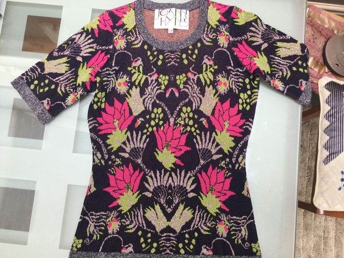 Joanne Hynes Designer Lurex Top Size 10