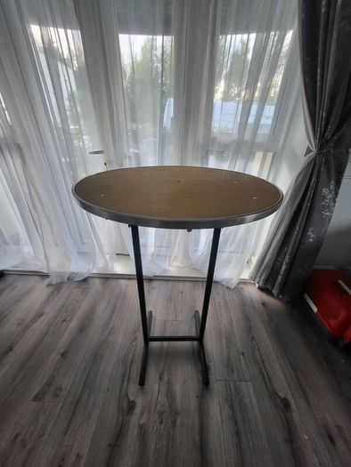 Tall cocktail/ Bar  table and black cover