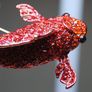 Enamel Brooch. Red Carp Image 8