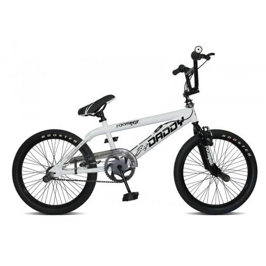 11" Rooster BIG DADDY, 20" Spoked Wheel, White/Black