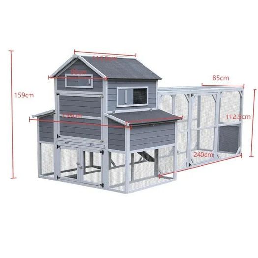 Large Chicken Coop 6 8 Birds Outdoor Waterproof Chicken Shack