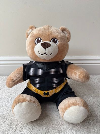 Build A Bear Workshop BAB Brown Bear The Dark Knight Batman Not Working Used Please see pictures
