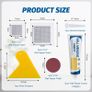 Filler Repair Kit,Wall Mending Agent White with Drywall Patch,Scraper,Sandpaper,Nozzle Extender,Kit for Repairing Holes,Peeling,Graffiti,Cracks Image 2