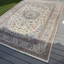 Elegant Large Persian Nain Rug | Hand-Knotted Wool | 343cm X 250cm Image 6