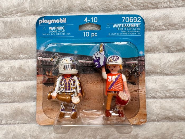 Playmobil Stuntshow Team Duo Pack Stuntmen Figures 70692 Please see photos