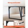 Conference Table, 2400 mm Office Meeting Table for 10 Person, Modern Rectangle Seminar Desk with Metal Legs, Large Meeting Desk Ideal for Office Image 3
