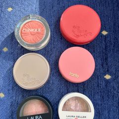 High end blushes Clinique, Tarte, Laura Geller