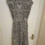 Brown cream zebra print shirt dress size 10-12 (viscose) Image 9