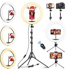 Ring Light with Tripod Stand & Phone Holder Tall, 12.6 inch Selfie Ring Lights for Makeup, Live Streaming, Tik tok, YouTube Video, Dimmable LED Circle Lights with Remote Total Height 187 cm/73.6 Inch (FREE POSTAGE)