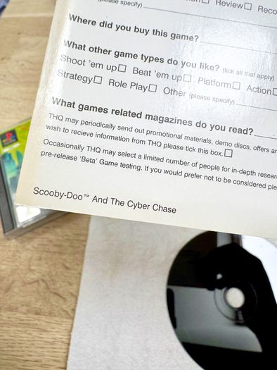 Scooby Doo and the Cyber Chase (Collectors grade) PlayStation 1 Retro PS1