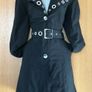 Rare Vintage Karen Millen Black Long Mac Trench Coat Image 3