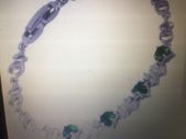 Tennis Style Emerald Bracelet