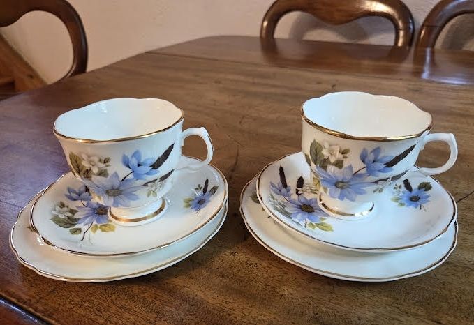 Arklow Pottery Vintage Bone China Tea Set 6 settings