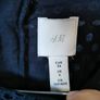 H&M black cotton lace midi dress UK 6 Image 3
