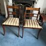 Bright Mahogany dining table with six chairs Image 3