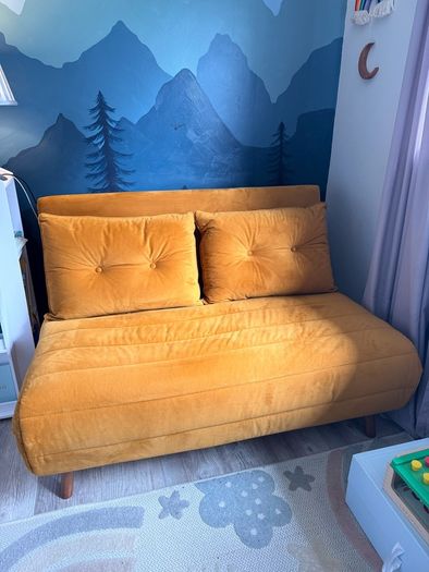 Mustard Sofa Bed from SLF.ie