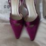Magenta slingback shoes Image 6