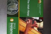 Ireland 2013 Coin Set in Original Folder The Irish Harp 2 Euro to 1 Cent