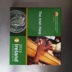 Ireland 2013 Coin Set in Original Folder The Irish Harp 2 Euro to 1 Cent