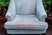 20th century mahogany framed lounge chair