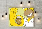 Homer Simpson Beer printed Wall picture 3mm foamex board printed picture on it wall board wall decor wall art picture