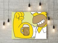 main image for ad Homer Simpson Beer printed Wall picture 3mm foamex board printed picture on it wall board wall decor wall art picture