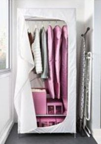 White fabric cover wardrobe in great condition, Light weight and handy to move