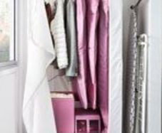 White fabric cover wardrobe in great condition, Light weight and handy to move