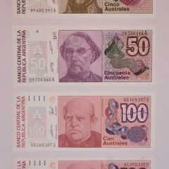 Argentina 1985-1989 Australes 4  Notes UNC