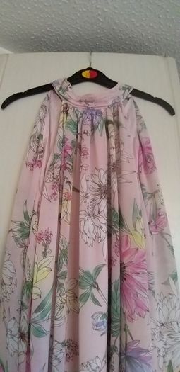 Pink Floral Maxi Dress