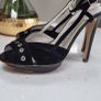 Stephanie Moreno Black peep-toe platform sling back heels - Sz 39 (Fit 6.5-7UK) - RRP 129 (New) Image 4