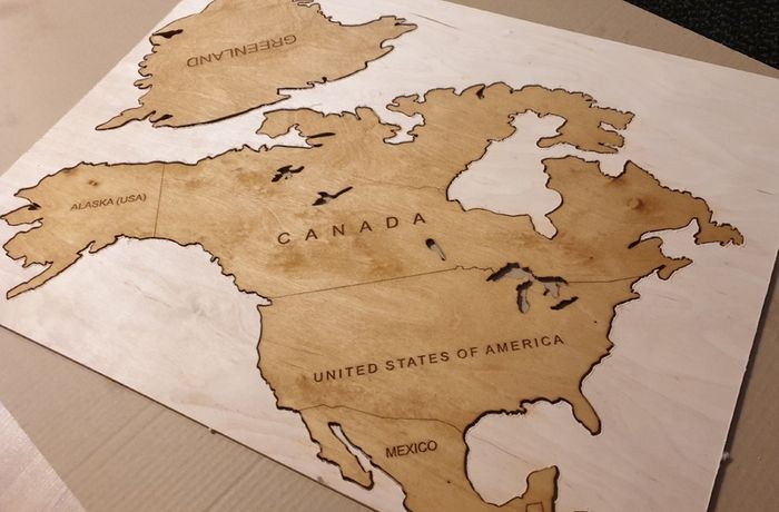 2D Classic Version Map of The World Country Borders and Names
