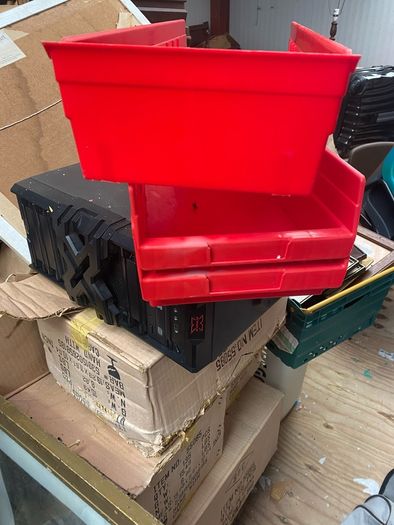 plastic storage bins
