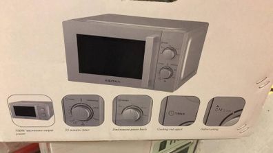 Silver Manual Microwave