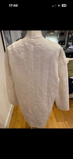 Zara cream belted jacket size 8