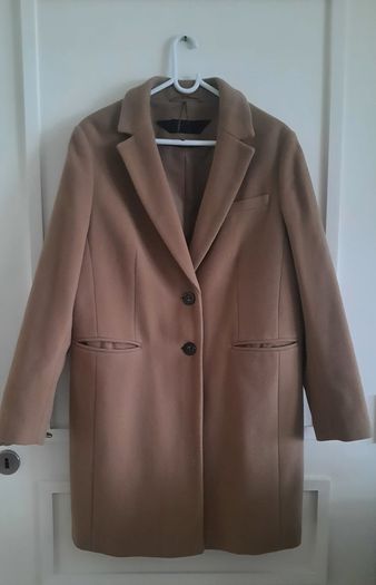 Marks and Spencer 70% wool 10% cashmere 20% polyamide coat UK size 14 in excellent condition with no issues 91cm full length and 55cm armpit to armpit see last three photos for exact measurements FREE TRACKED POSTAGE INCLUDED