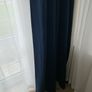 ringtop 90x90 navy blackout curtians Image 3