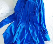 Blue Awear Shirt Dress - Size 8